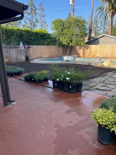 Backyard Makeover with Flagstones in West Hills
